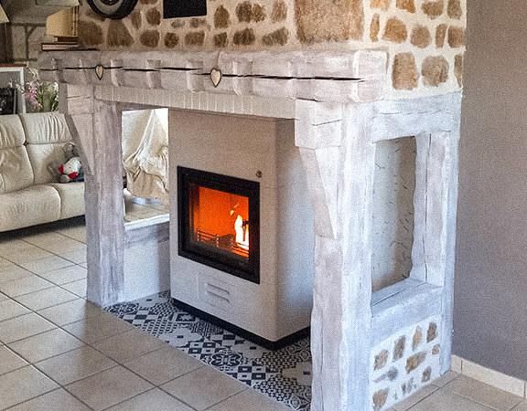 Habillage de cheminées sur-mesure